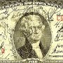 $2 bill signed by men of B Co. at Padells Bar, Yuma, AZ
